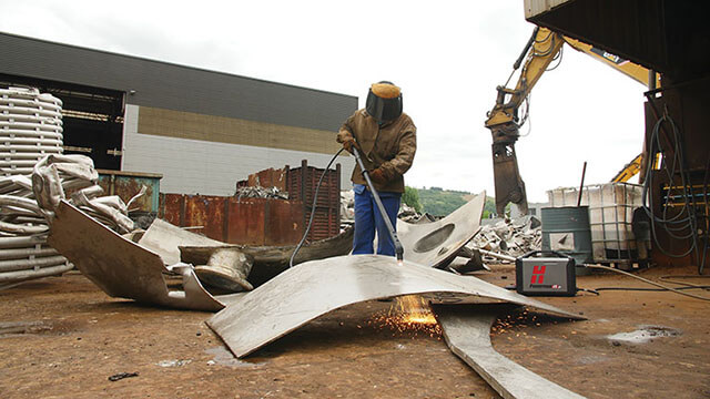 Plasma cutting is used for fabrication shops of all kinds