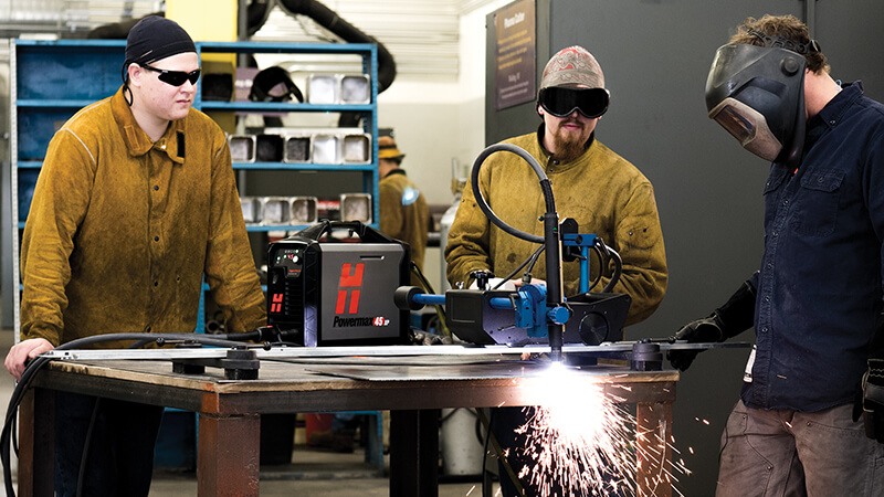 Light duty plasma cutting systems: Required equipment and consumables